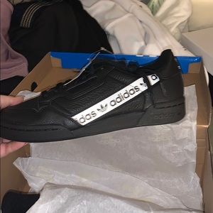 Adidas continental 80 black/white shoe 7.5 womens